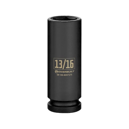 Powerbuilt 1/2" Drive 13/16" Deep Impact Socket 647175